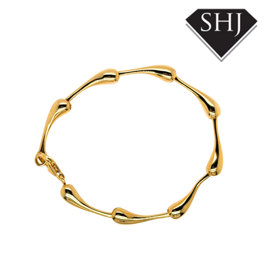 Silver 18ct Gold Plated Totty Bracelet