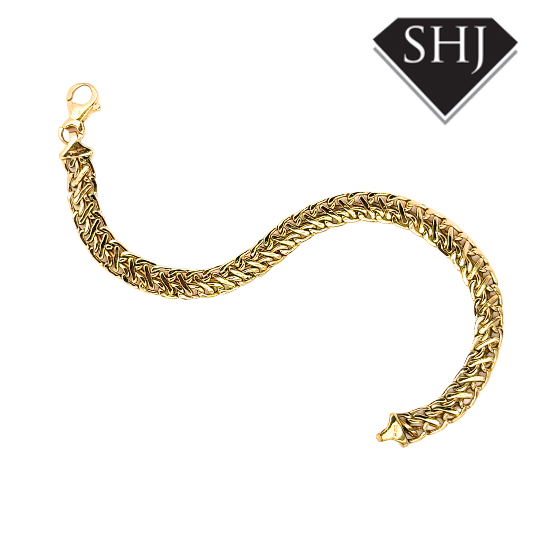 14ct Yellow Gold Fancy Link Bracelet