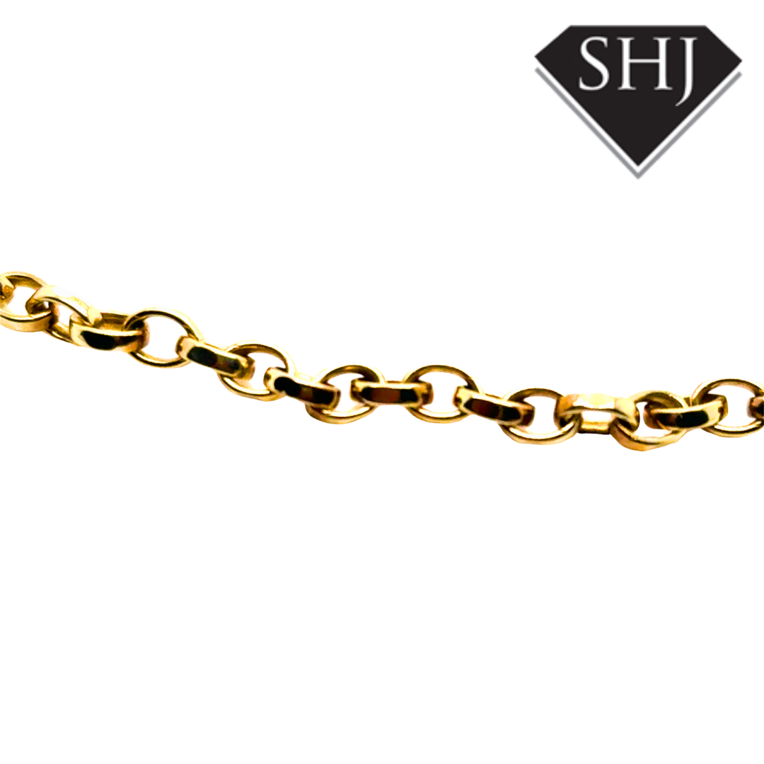 9ct Yellow Gold 19" 18g Belcher Chain Necklace