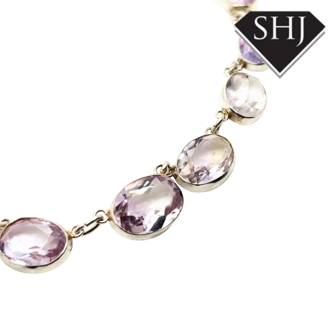 Silver Amethyst Necklace