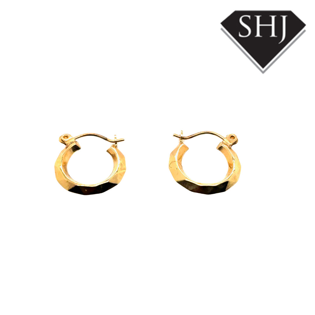 9ct Yellow Gold Small Hoop Earrings