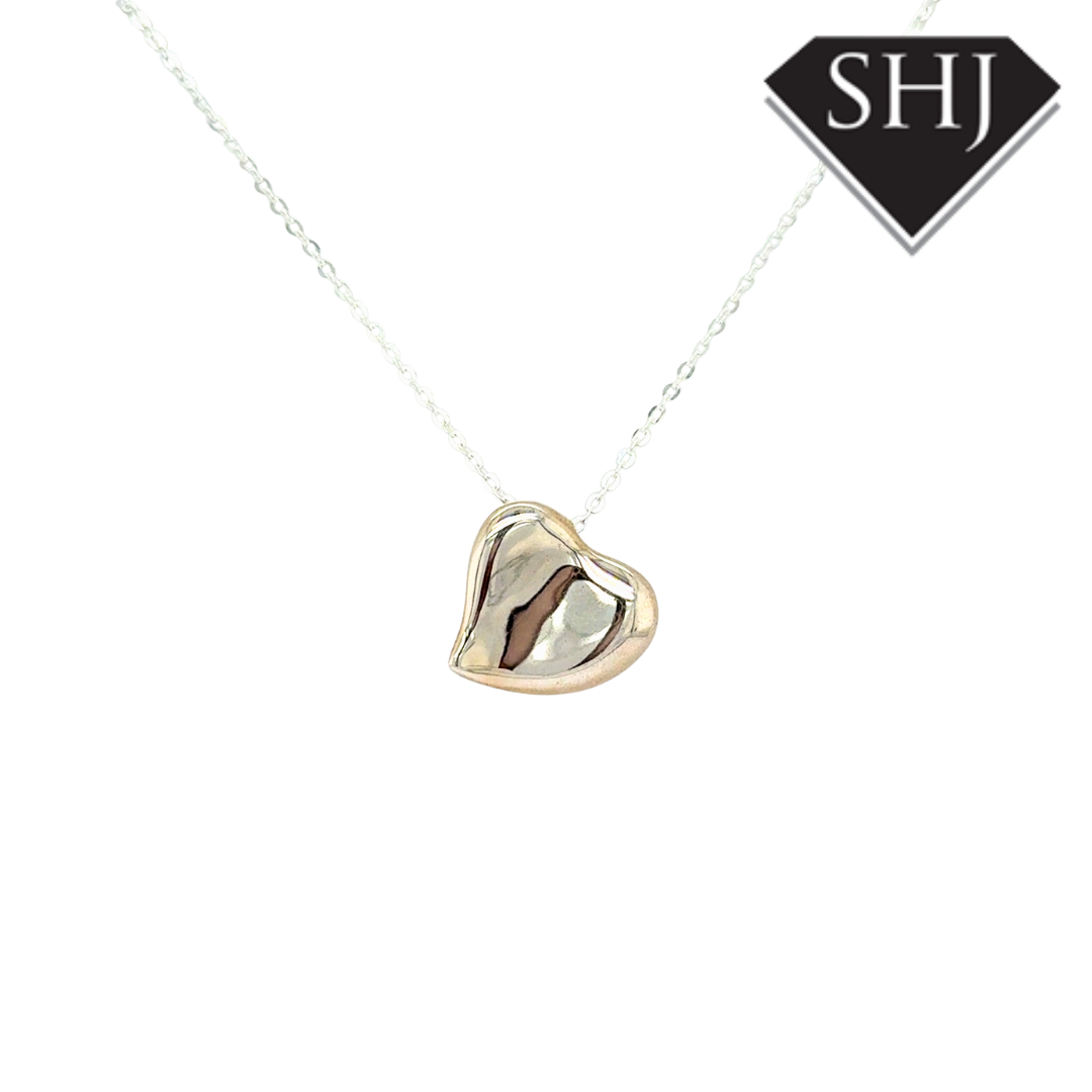Silver Heart Pendant & Chain