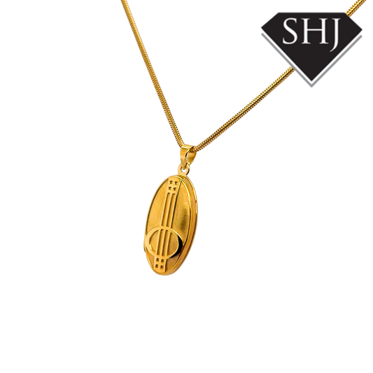 Silver Vermeil Gold Plated Charles Rennie Mackintosh Pendant & Chain
