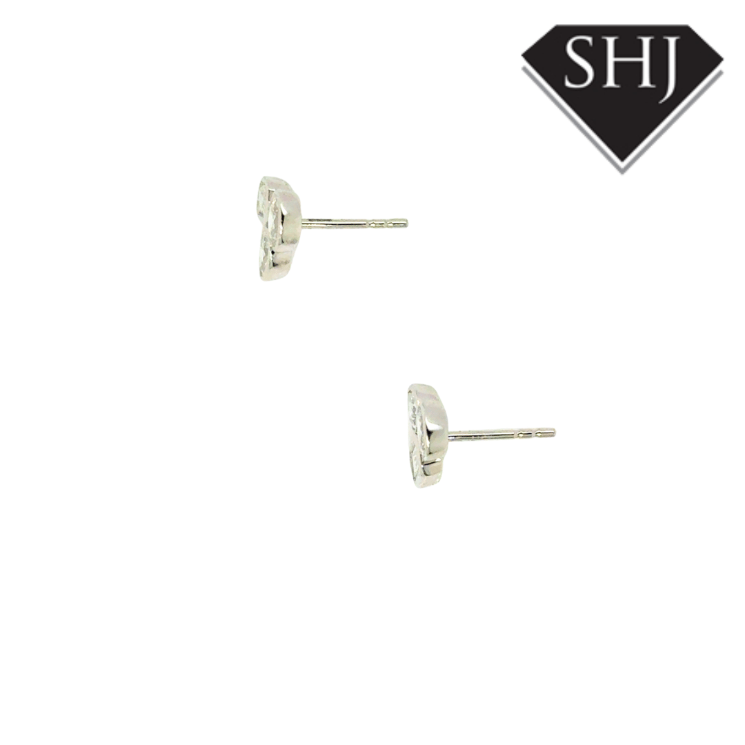 9ct White Gold 1.00ct Mixed Cut Diamond Studs