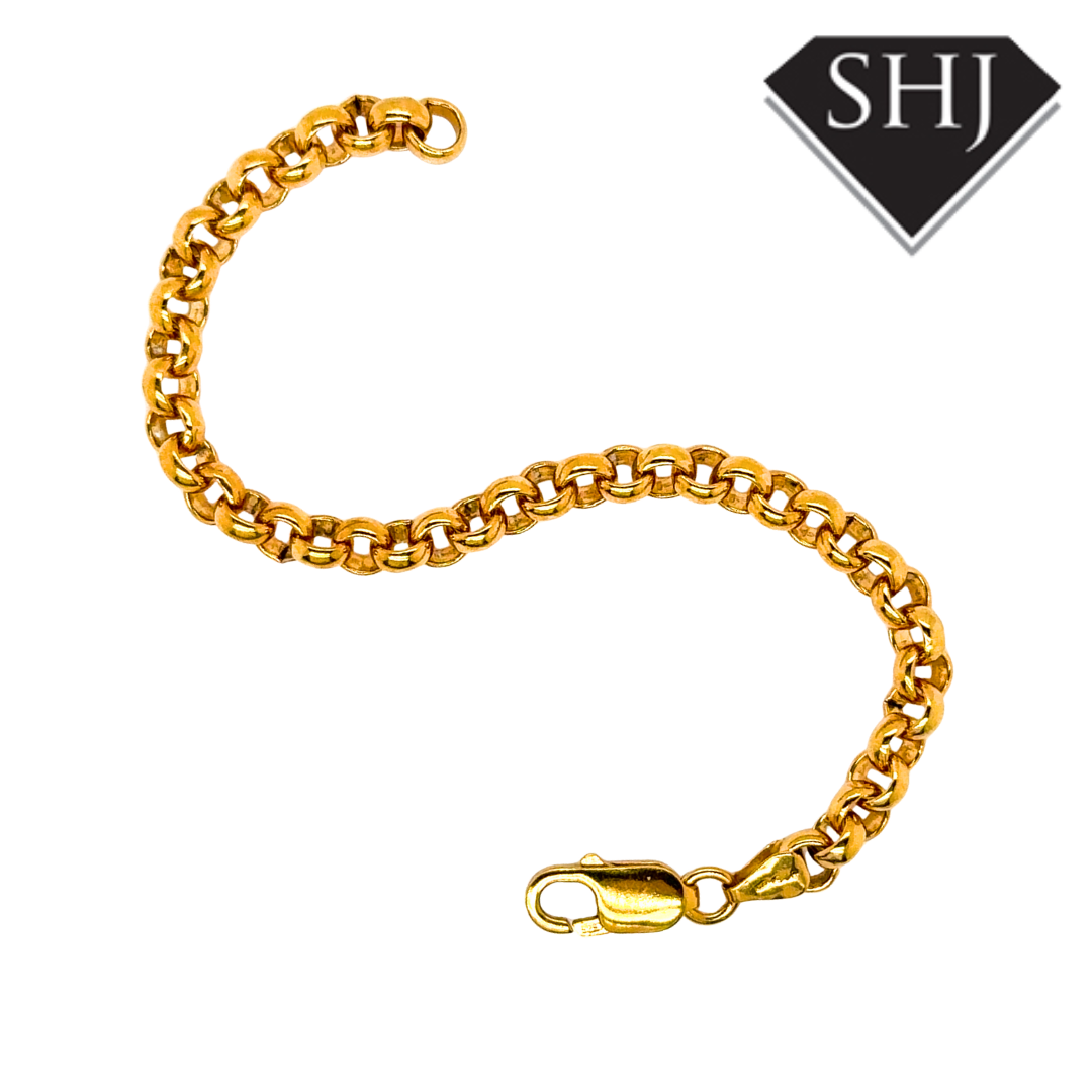 Silver Vermeil Gold Plated Belcher Link Bracelet