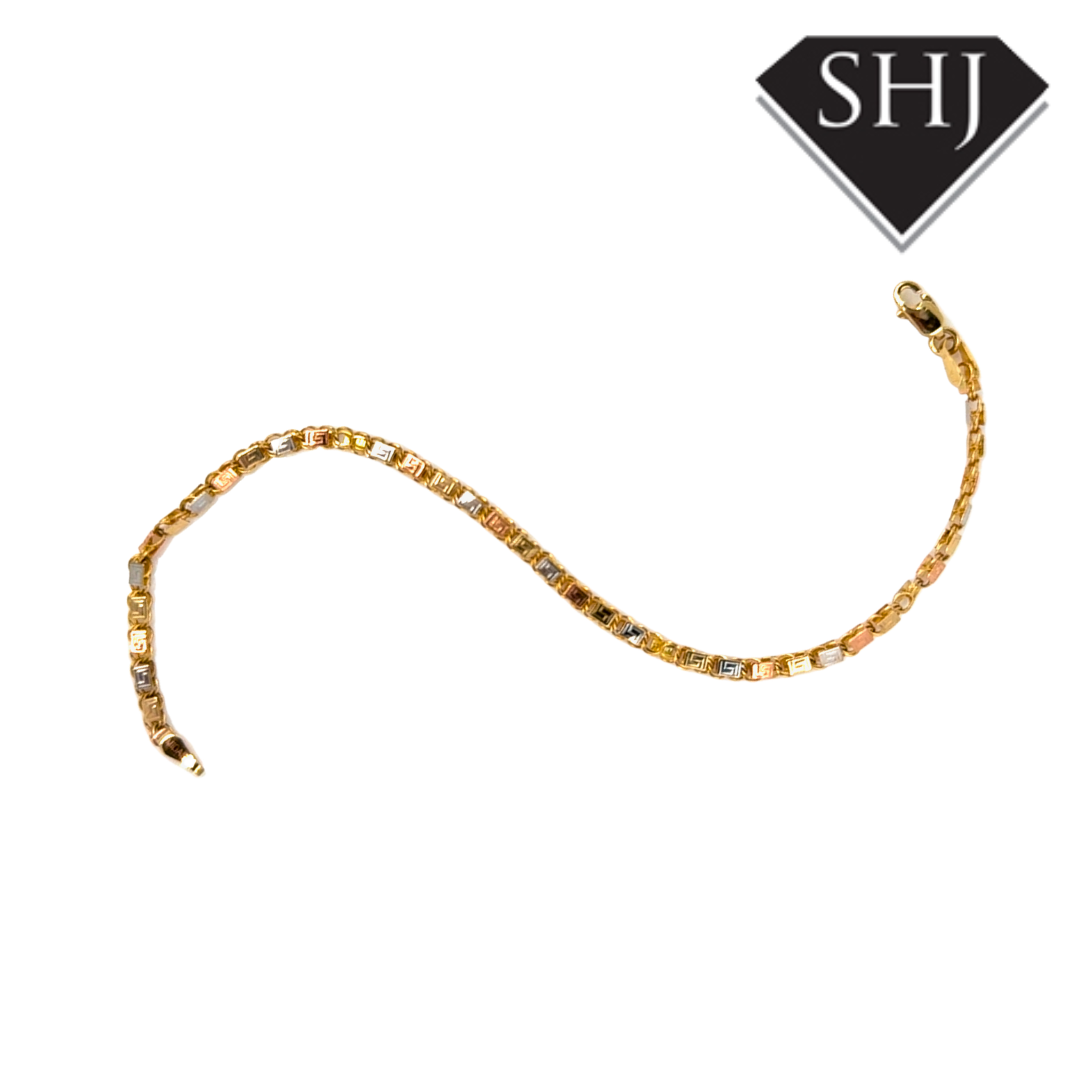 14ct Tri Gold Bracelet