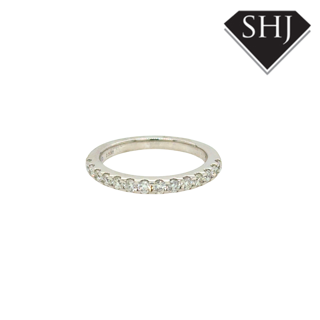 9ct White Gold Lab Grown 0.50ct Diamond Eternity Ring