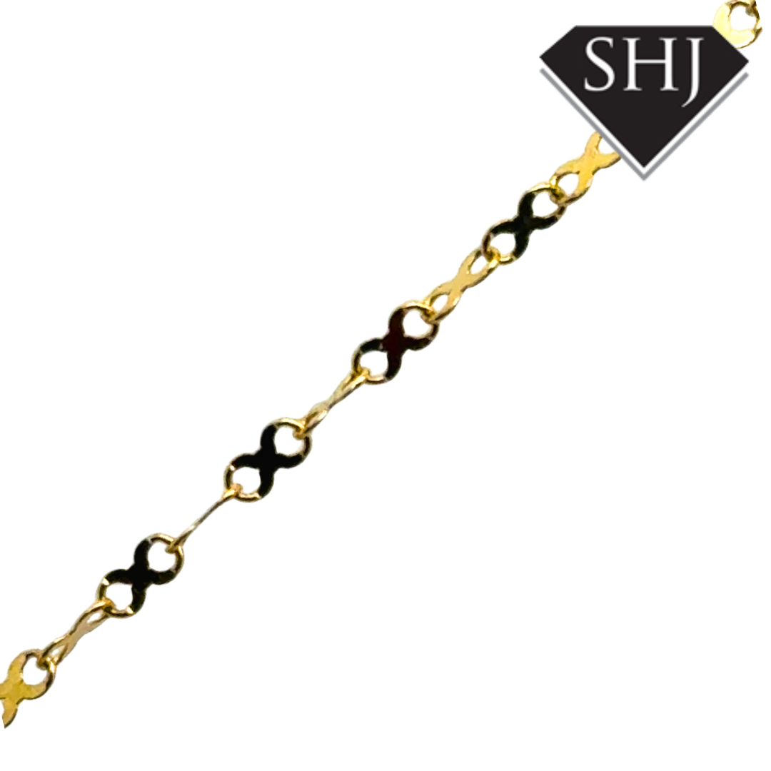 9ct Yellow Gold Amethyst and Diamond Pendant & Chain