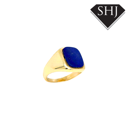 9ct Yellow Gold Lapis Signet Ring