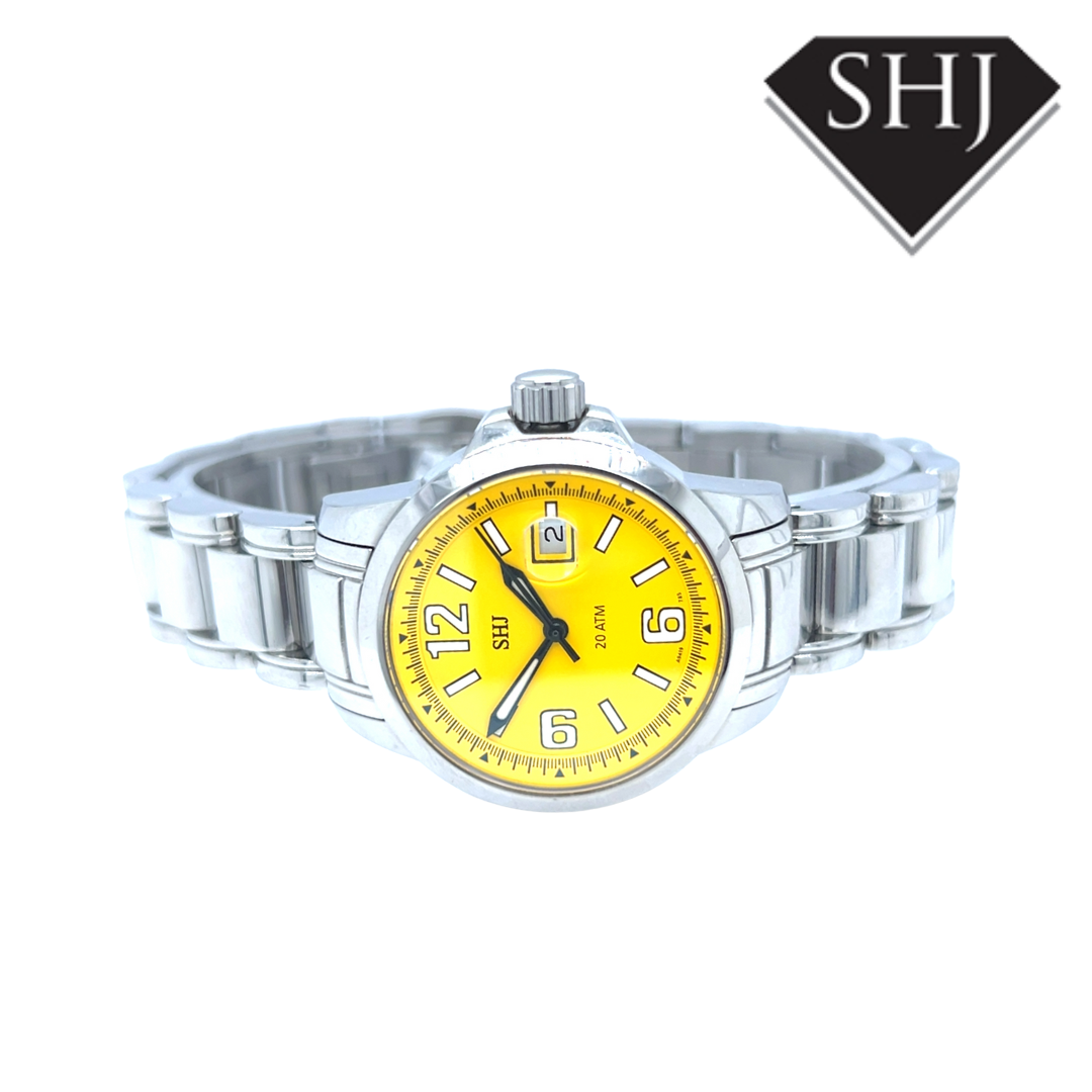 SHJ Stainless Steel Bracelet Yellow Dial