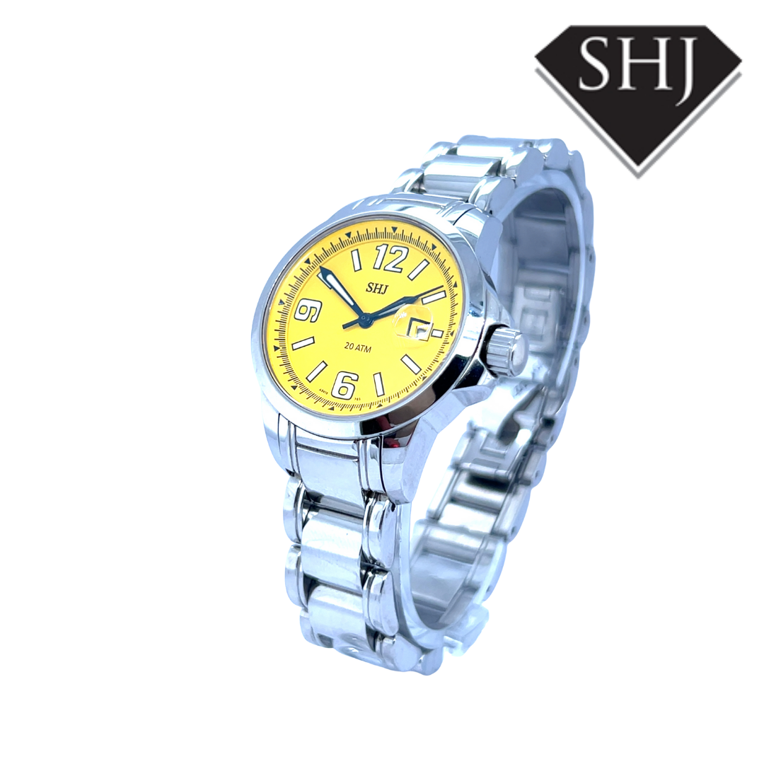 SHJ Stainless Steel Bracelet Yellow Dial