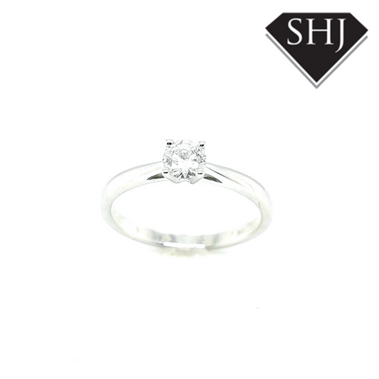 18ct White Gold Diamond Solitaire 0.40ct