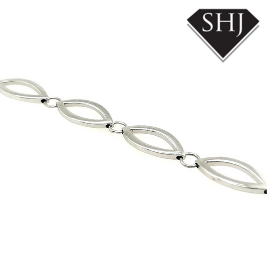Silver B Bracelet