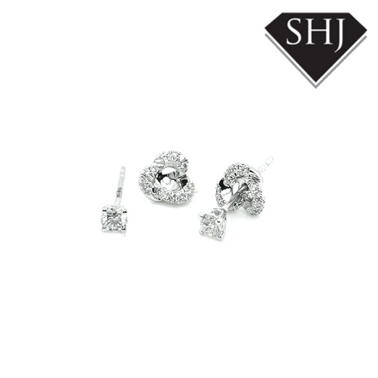 18ct White Gold 0.31 Diamond Earrings