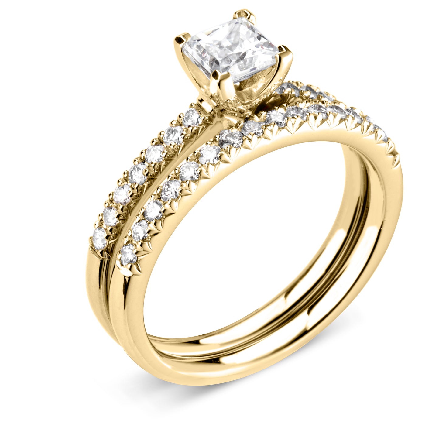 Solitaires - Diamond Shoulders