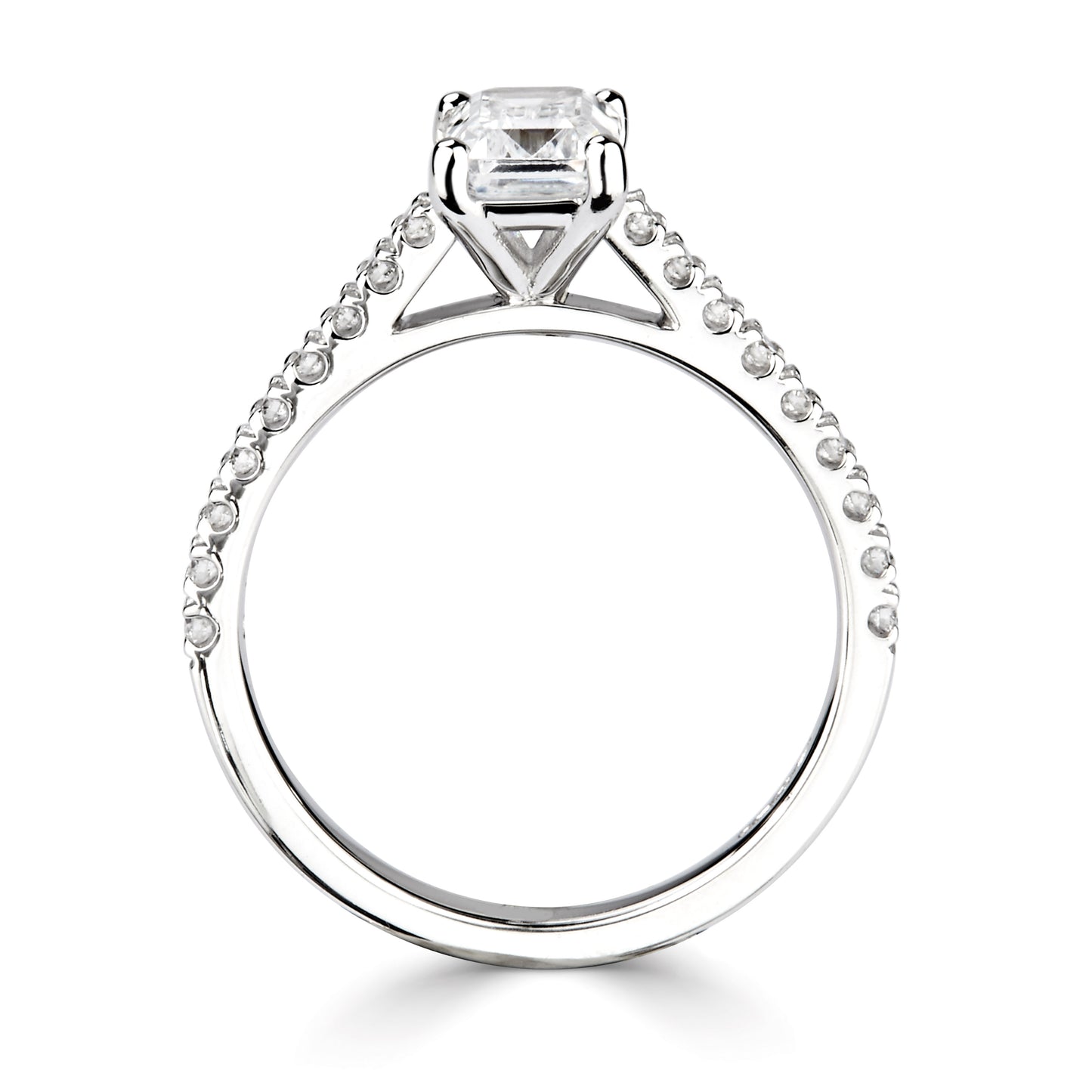 Solitaires - Diamond Shoulders
