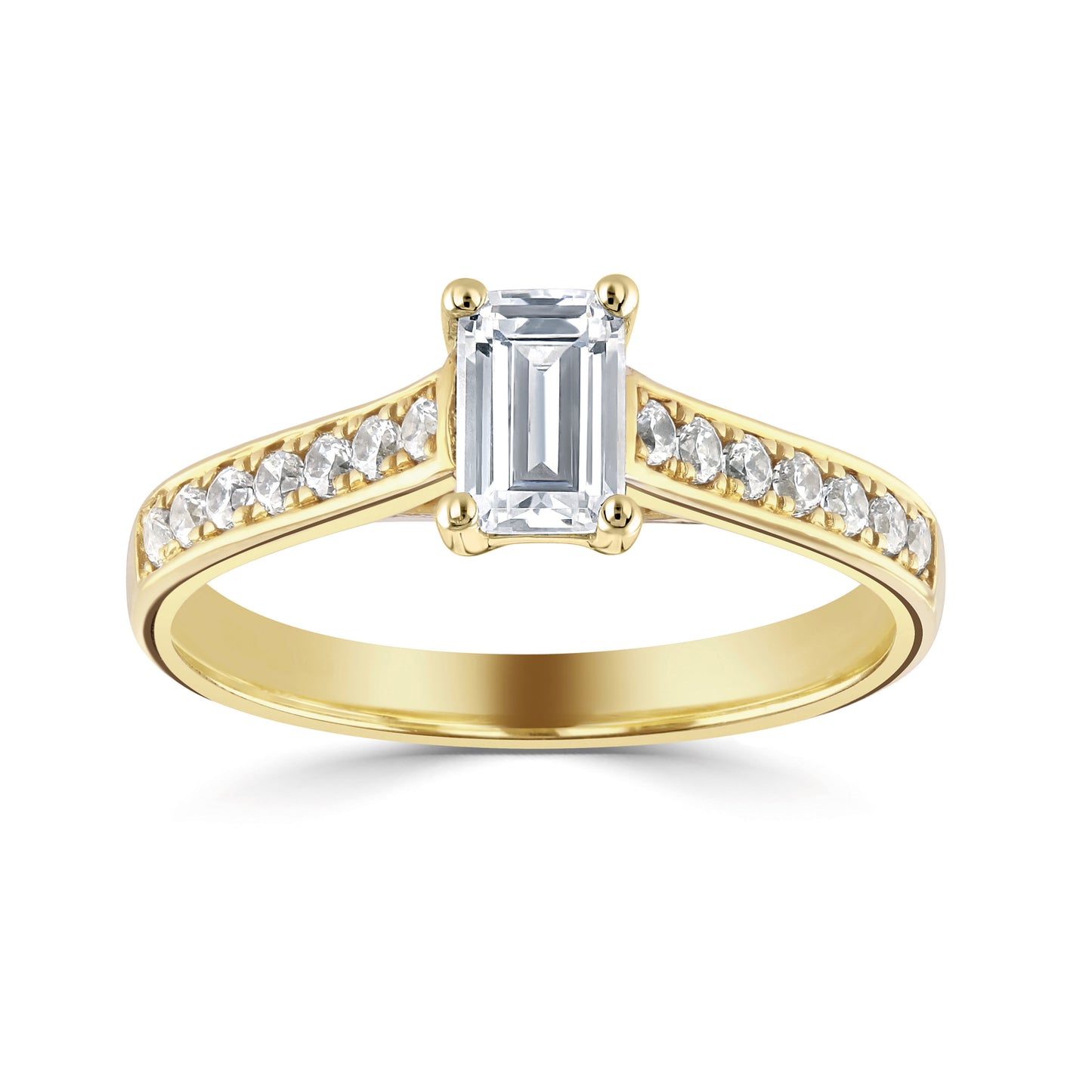 Solitaires - Diamond Shoulders
