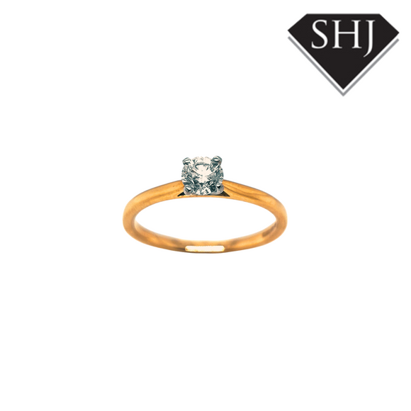 18ct Yellow Gold Diamond Ring