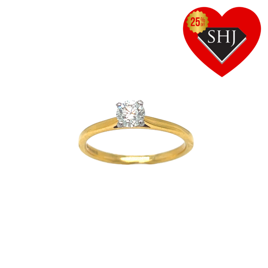18ct Yellow Gold 0.40ct Diamond Ring