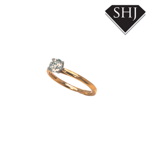 18ct Yellow & White Gold 0.51ct Diamond Ring