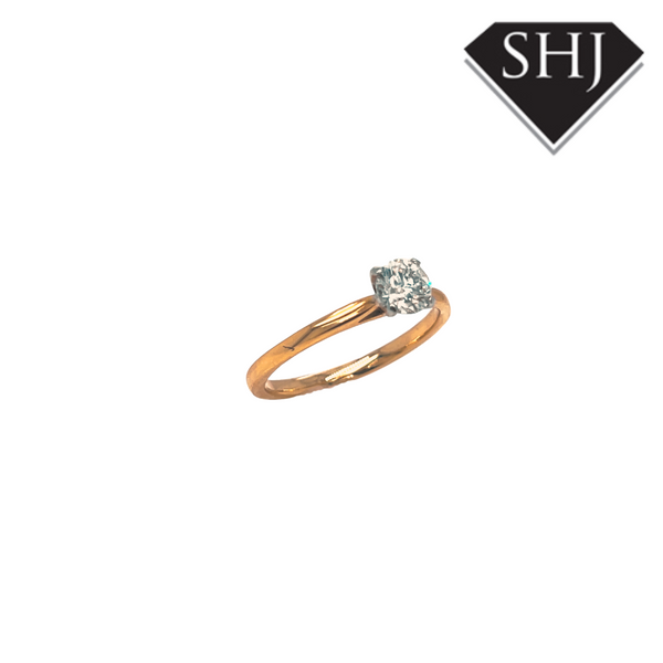 18ct Yellow & White Gold 0.51ct Diamond Ring