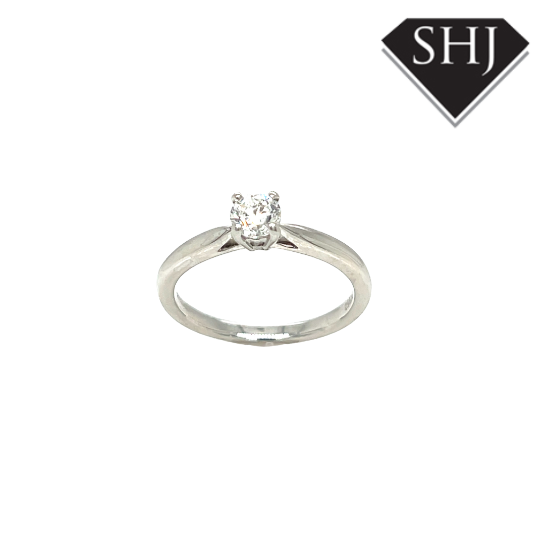Platinum Single Stone 0.50ct Diamond Ring