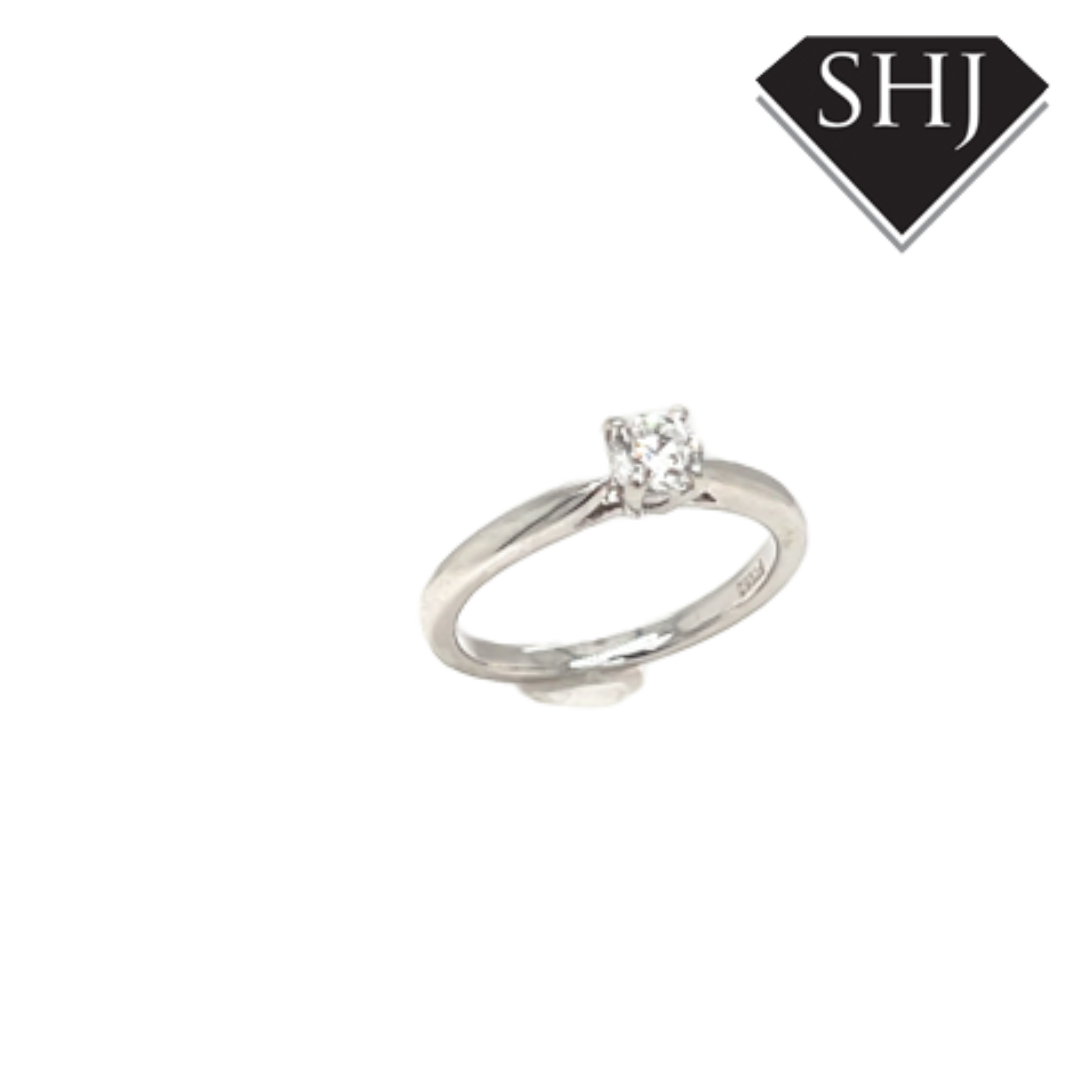 Platinum Single Stone 0.50ct Diamond Ring
