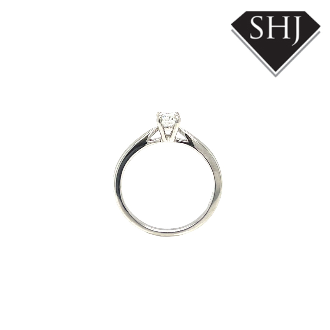 Platinum Single Stone 0.50ct Diamond Ring