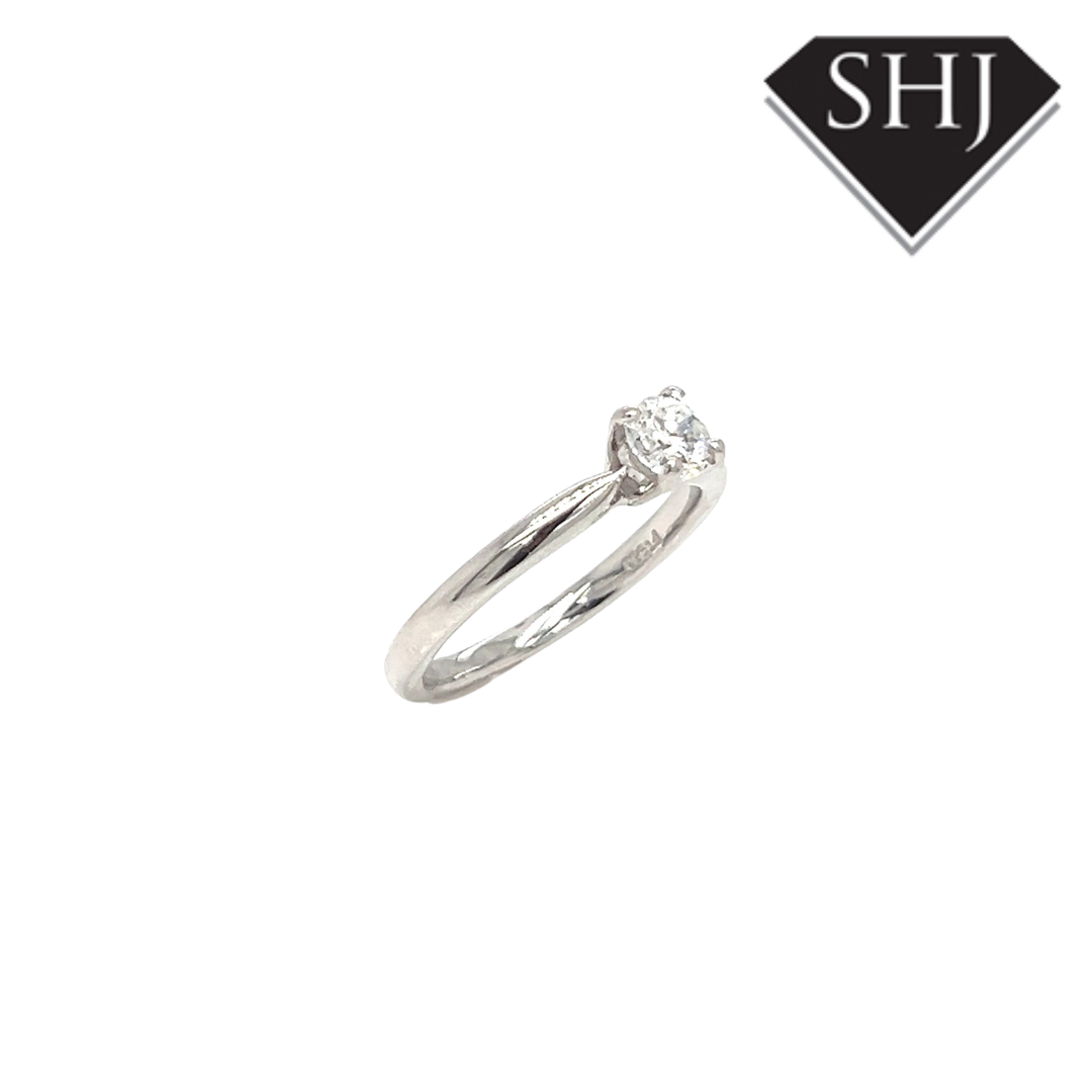 Platinum Single Stone 0.50ct Diamond Ring