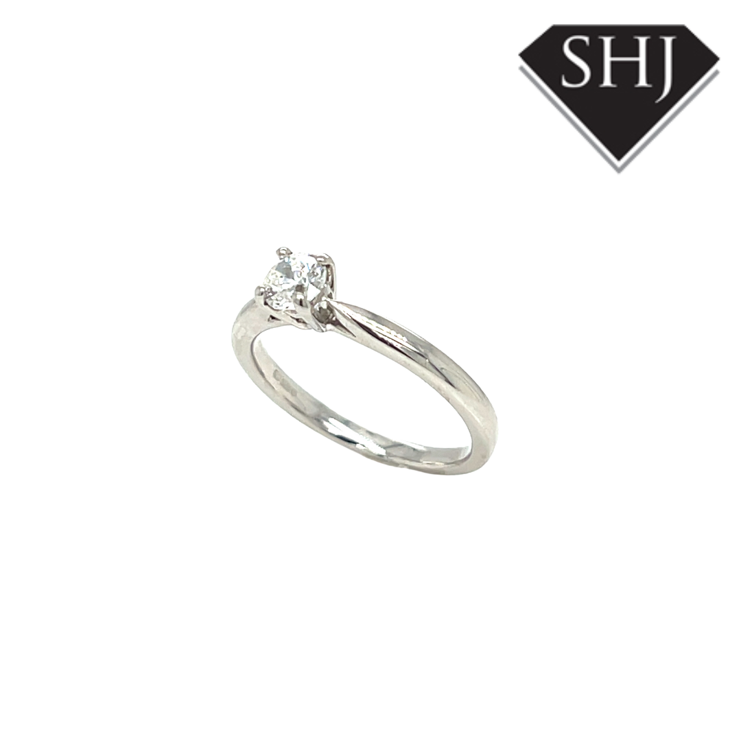 Platinum Single Stone 0.50ct Diamond Ring