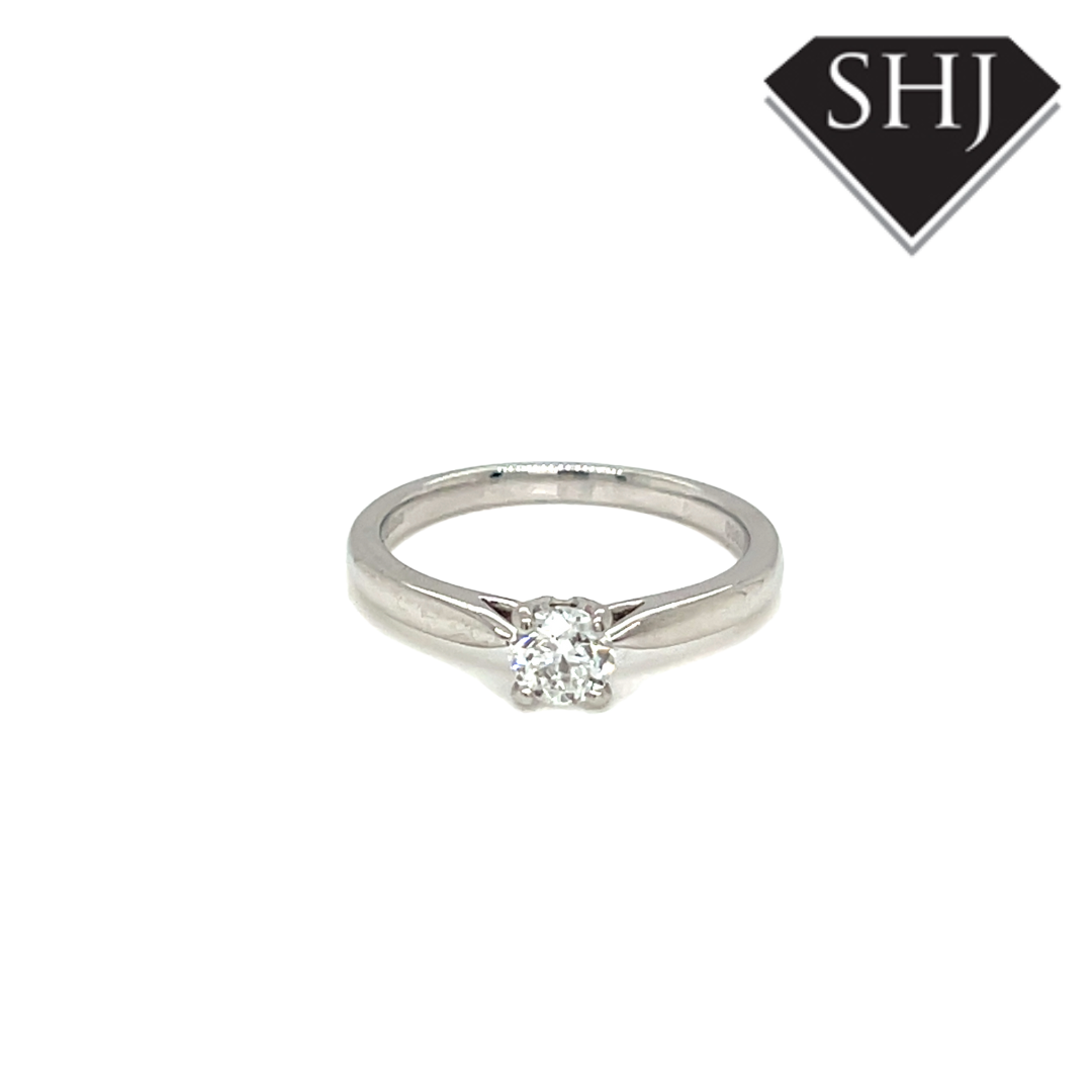 Platinum Single Stone 0.50ct Diamond Ring
