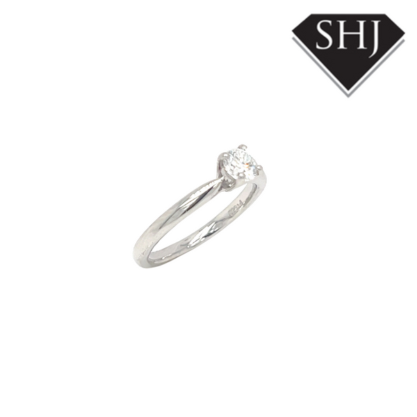 Platinum Single Stone 0.50ct Diamond Ring