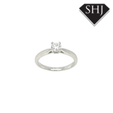 Platinum Single Stone 0.50ct Diamond Ring