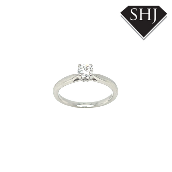 Platinum Single Stone 0.50ct Diamond Ring