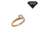 18ct Yellow White Gold 0.70ct Diamond Ring