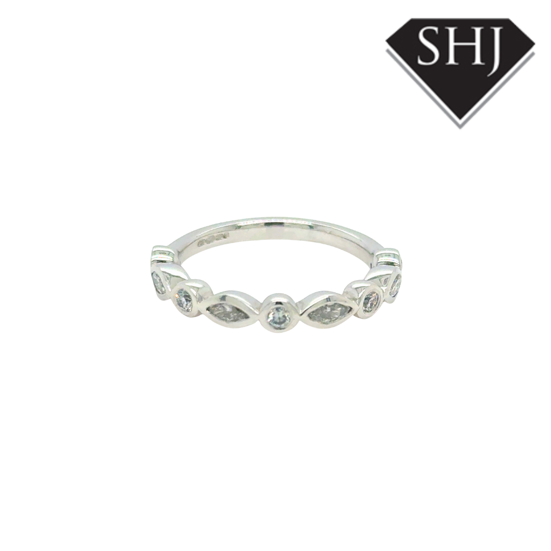 18ct White Gold Diamond Eternity Ring