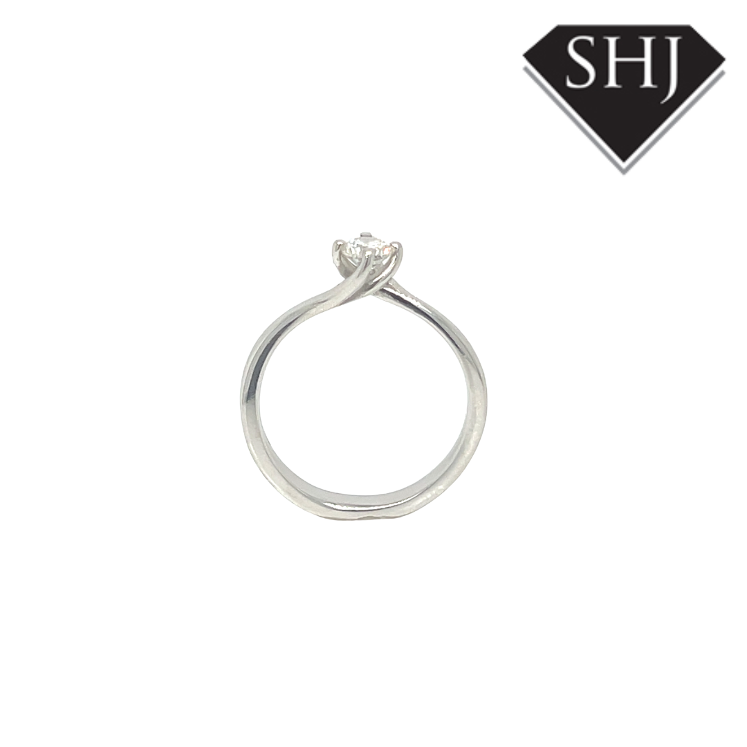 Platinum Single Stone 0.28ct Diamond Ring