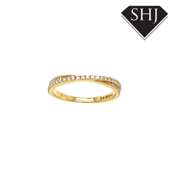 18ct Yellow Gold 0.23ct Diamond Eternity Ring