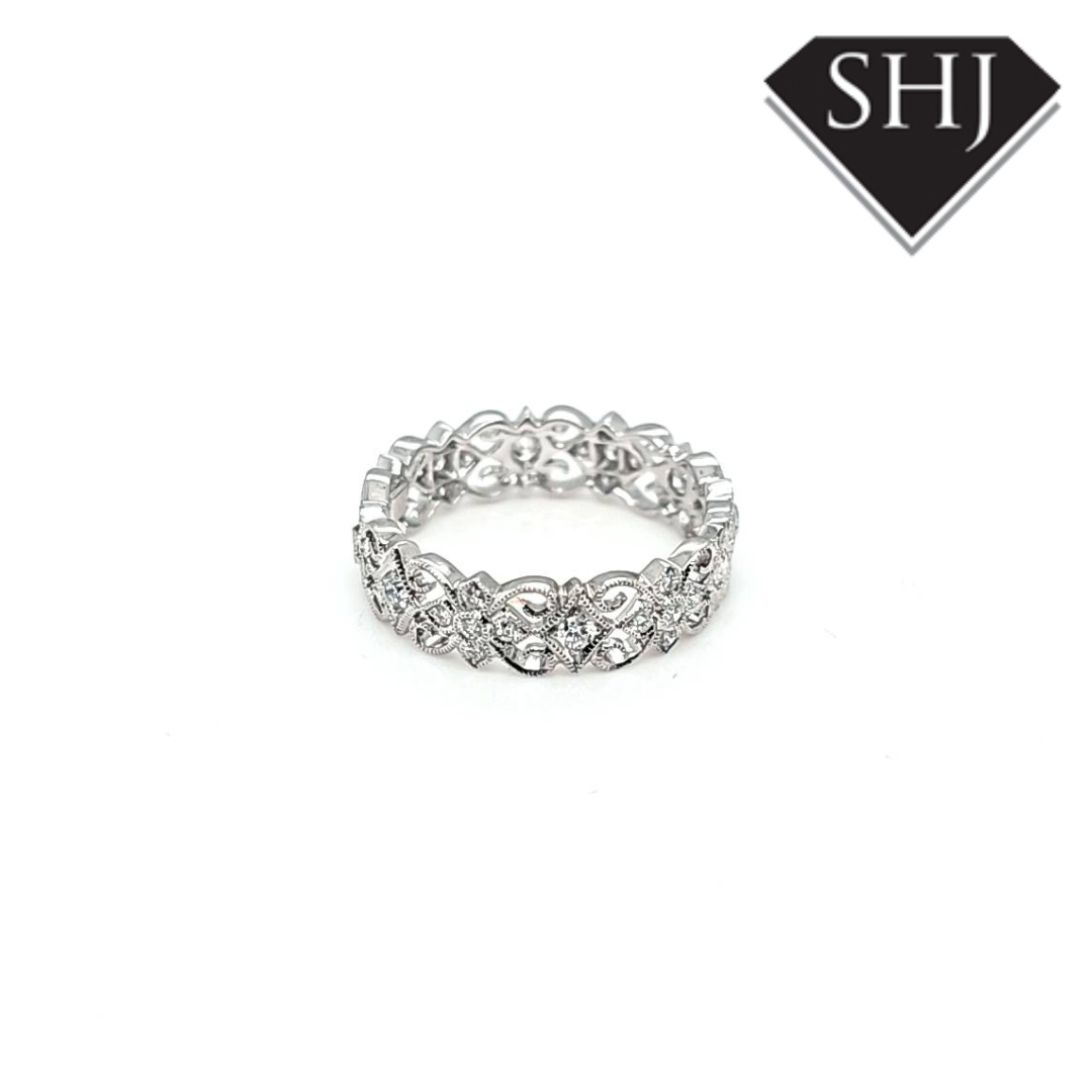 Platinum 0.43ct Diamond Band