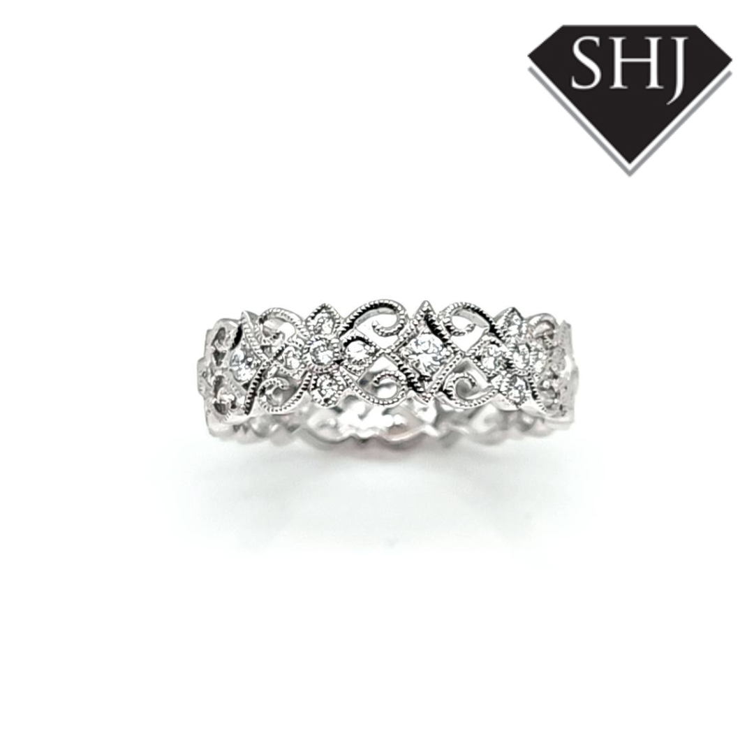 Platinum 0.43ct Diamond Band