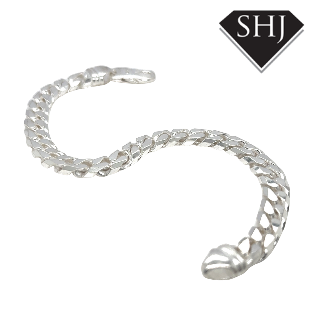 Silver Curb Chain Bracelet