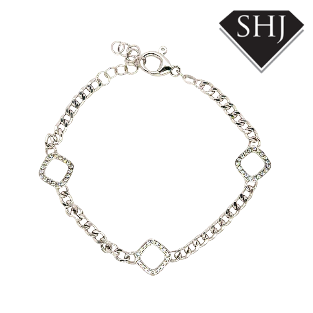 Silver CZ Bracelet