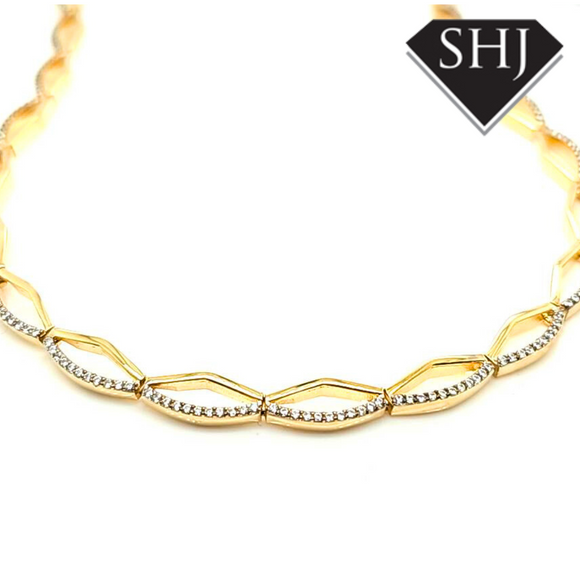 Silver Gold Plated Necklace