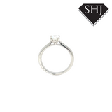 Platinum Single Stone 0.50ct H SI2 Diamond Ring