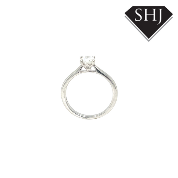 Platinum Single Stone 0.50ct H SI2 Diamond Ring