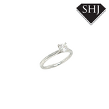 Platinum Single Stone 0.50ct H SI2 Diamond Ring