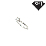 Platinum Single Stone 0.50ct H SI2 Diamond Ring