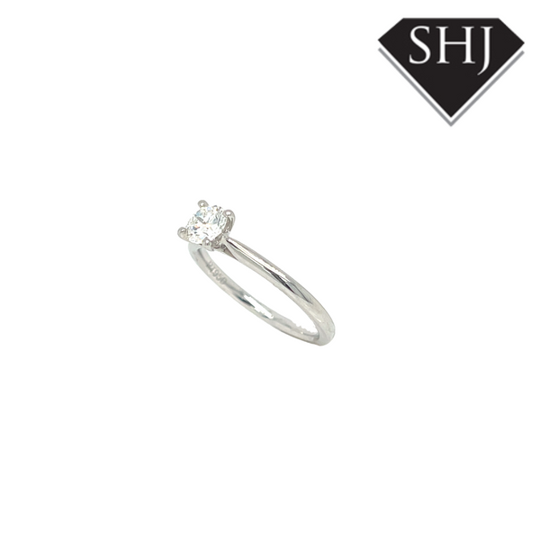 Platinum Single Stone 0.50ct H SI2 Diamond Ring