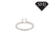 Platinum Single Stone 0.50ct H SI2 Diamond Ring