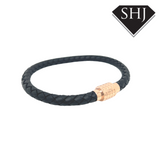 Black Leather Bracelet